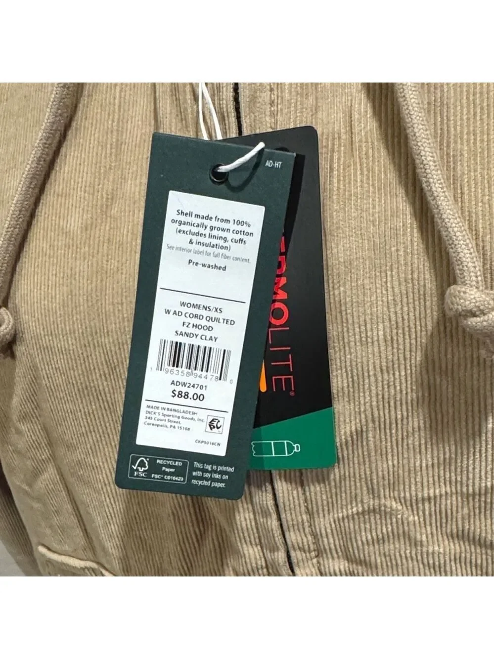 Alpine Design Tan Jacket XS New With Tags - Picture 7 of 13